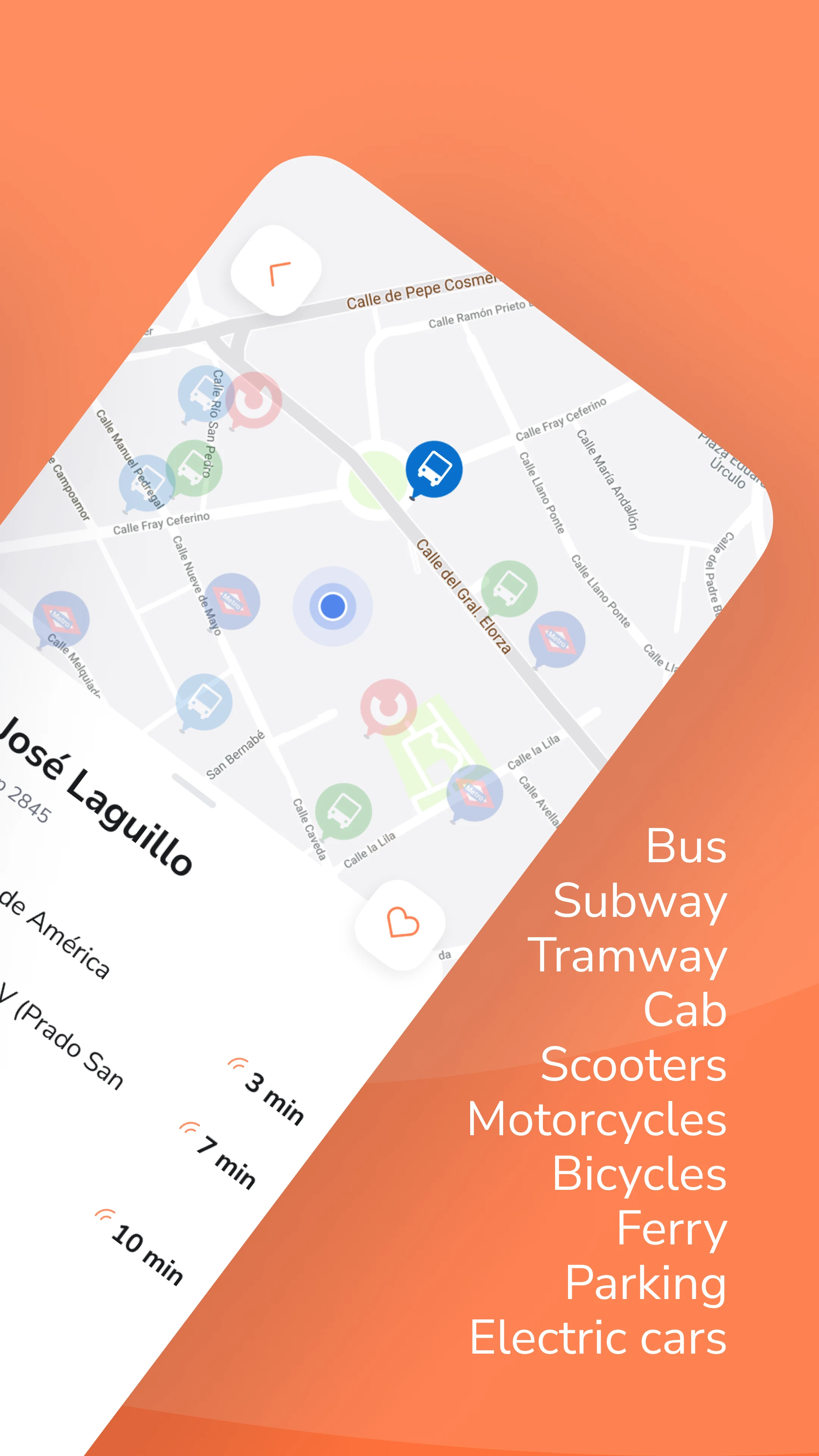 Meep - Personalized routes screenshot